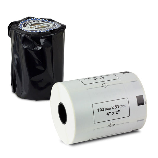 4 x 2in Drop-In Labels Roll: Brother Compatible DK-1240 BPA-Free