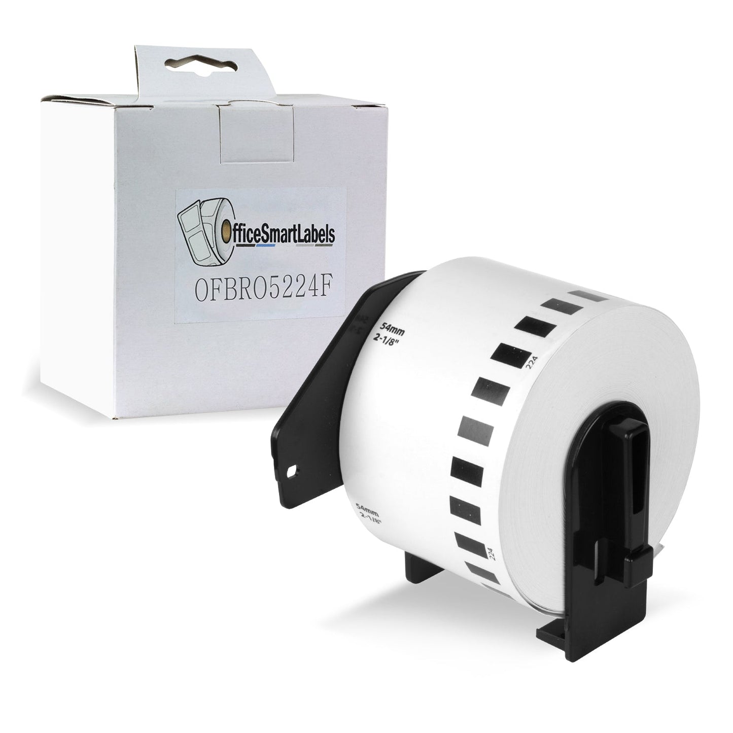 2.1in x 100ft Continuous Paper Labels: Brother Compatible DKN-5224 Non-Adhesive