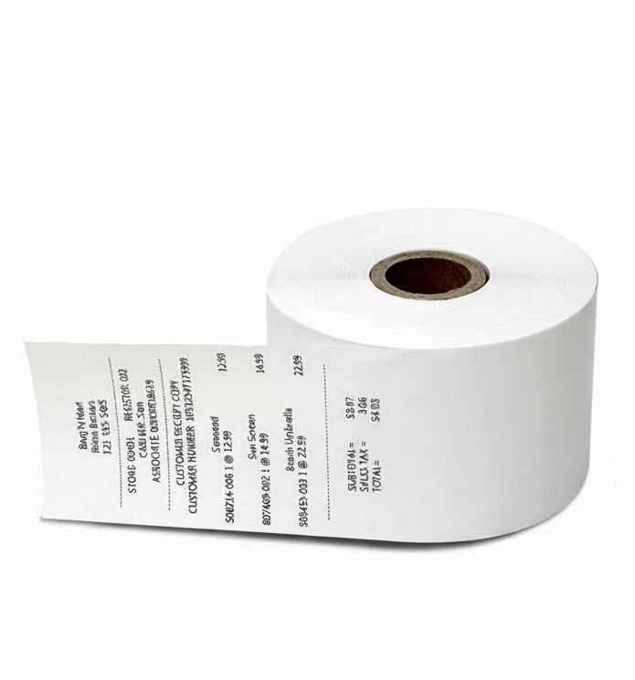 2.44 x 300ft Continuous Receipt Labels: Dymo Compatible 30270 White