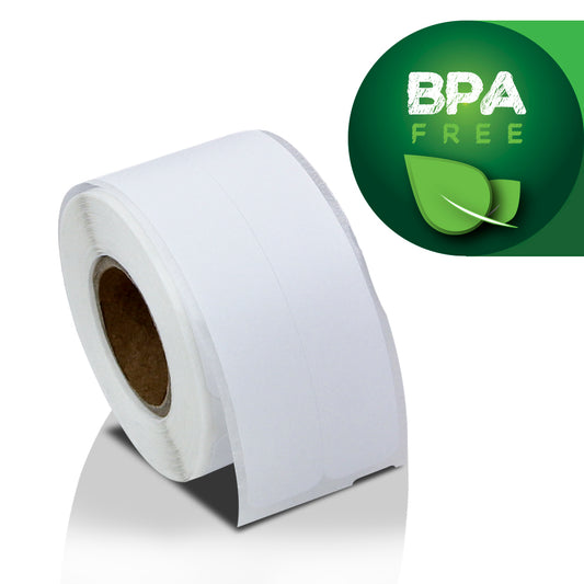 0.56 x 3.44in 2-Up File Folder Labels: Dymo Compatible 30277 White