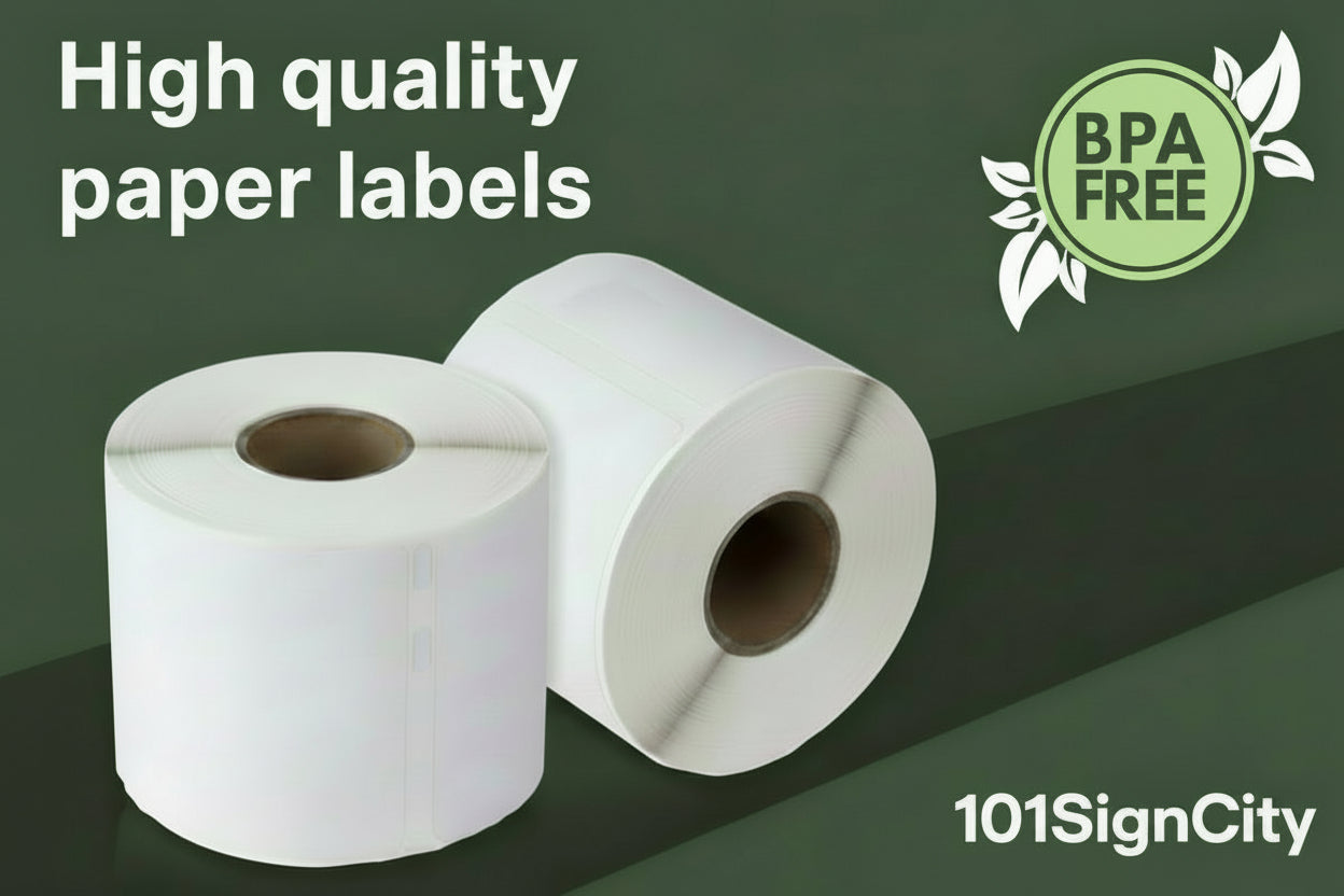 1 x 1in Mini Multipurpose Labels: Dymo Compatible 30332 Bright White