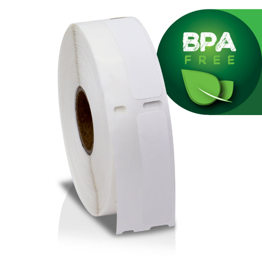 0.5 x 1.88in Spine Library Labels: Dymo Compatible 30346 Bright White