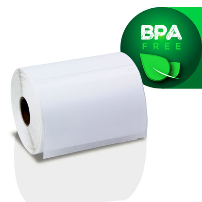 4 x 2.31in Large Address Labels: Dymo Compatible 1785358 Bright White