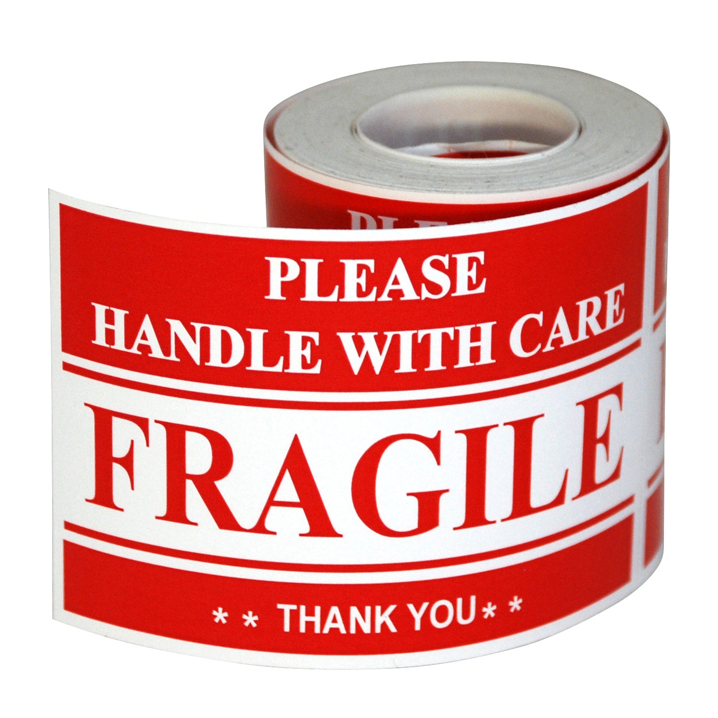 3 x 2in Stickers: Fragile Handle with Care Shipping Label Roll