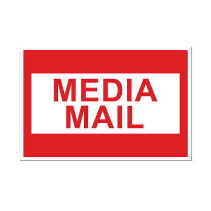 3 x 2in Stickers: Media Mail Shipping Label Roll