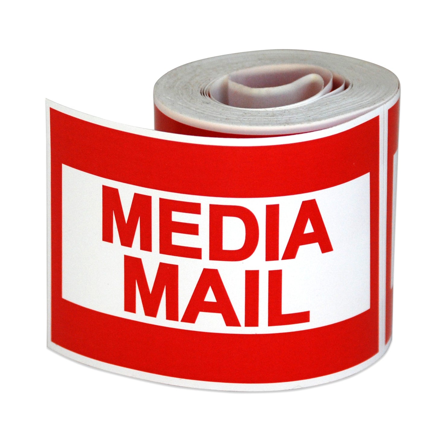 3 x 2in Stickers: Media Mail Shipping Label Roll