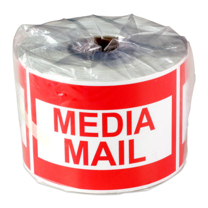 3 x 2in Stickers: Media Mail Shipping Label Roll