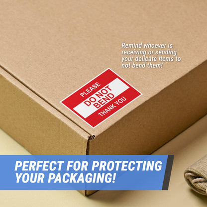 3 x 2in Stickers: Do Not Bend Shipping Label Roll