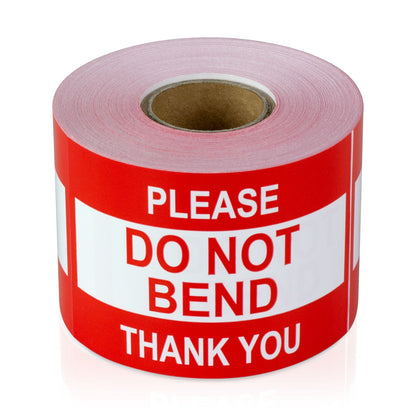 3 x 2in Stickers: Do Not Bend Shipping Label Roll
