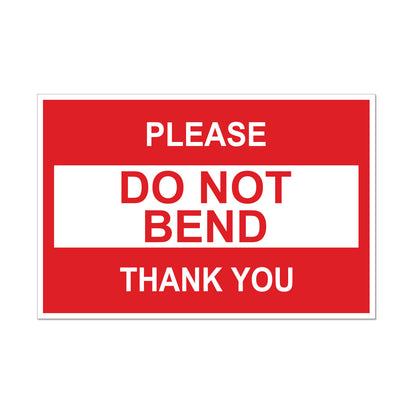 3 x 2in Stickers: Do Not Bend Shipping Label Roll
