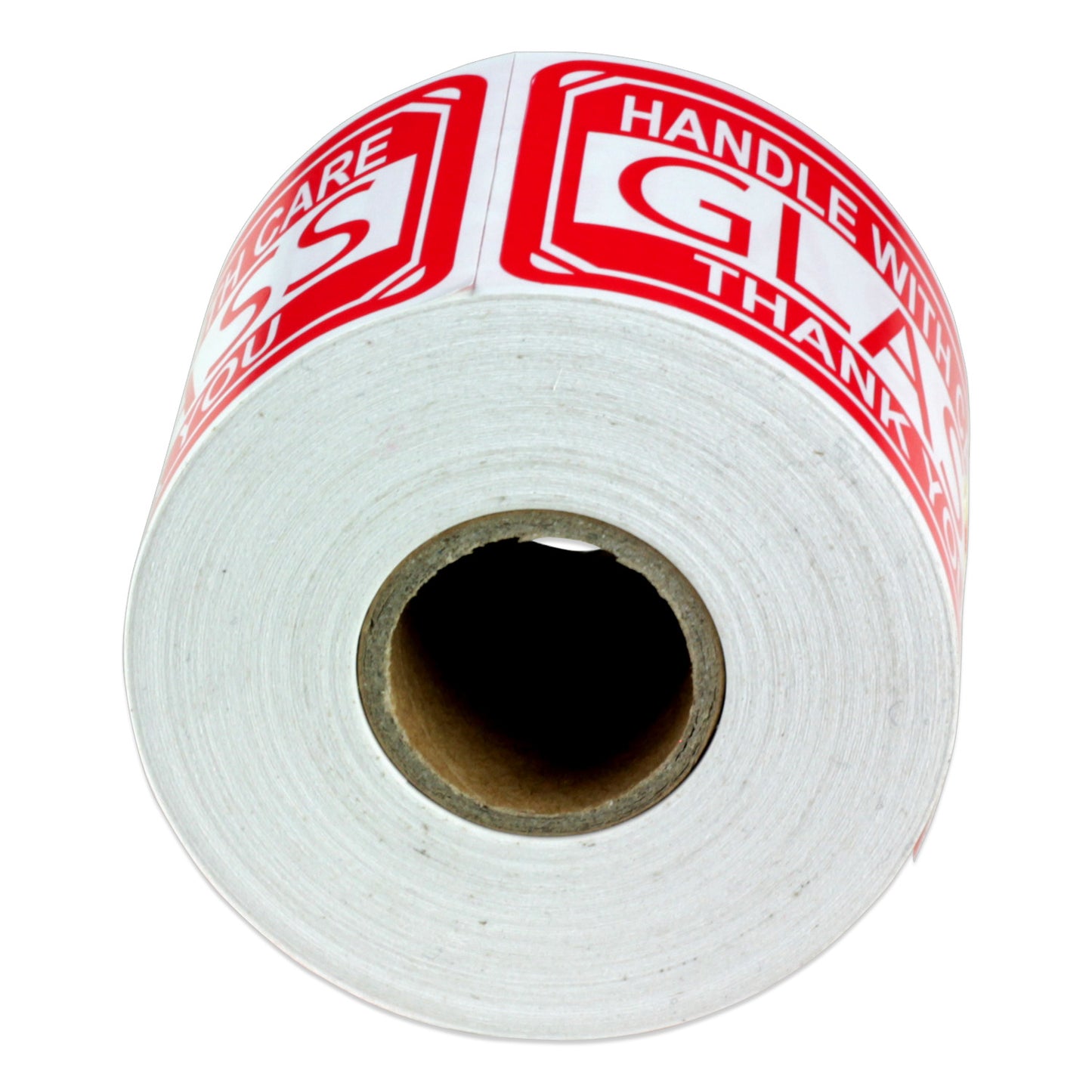 3 x 2in Stickers: Glass Handle with Care Shipping Label Roll