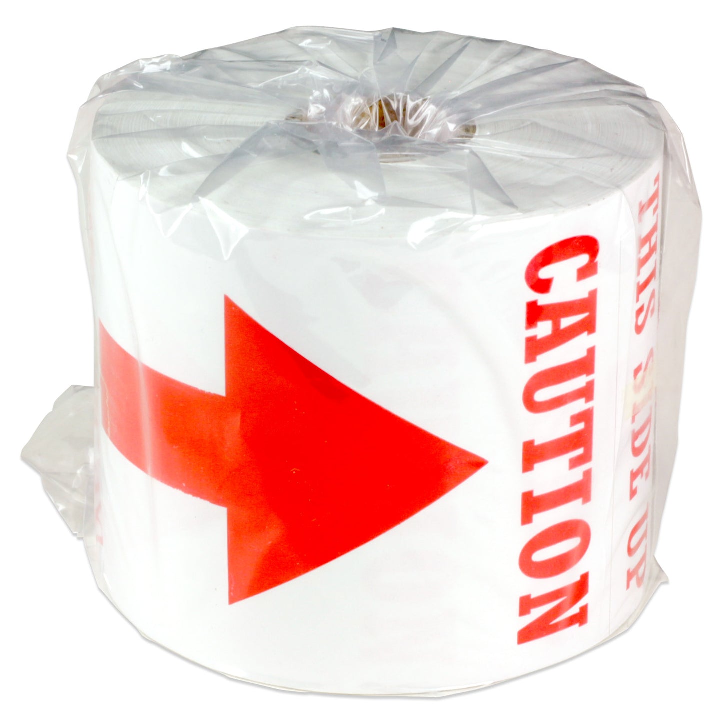 3 x 5in Stickers: Caution This Side Up Arrow Shipping Labels