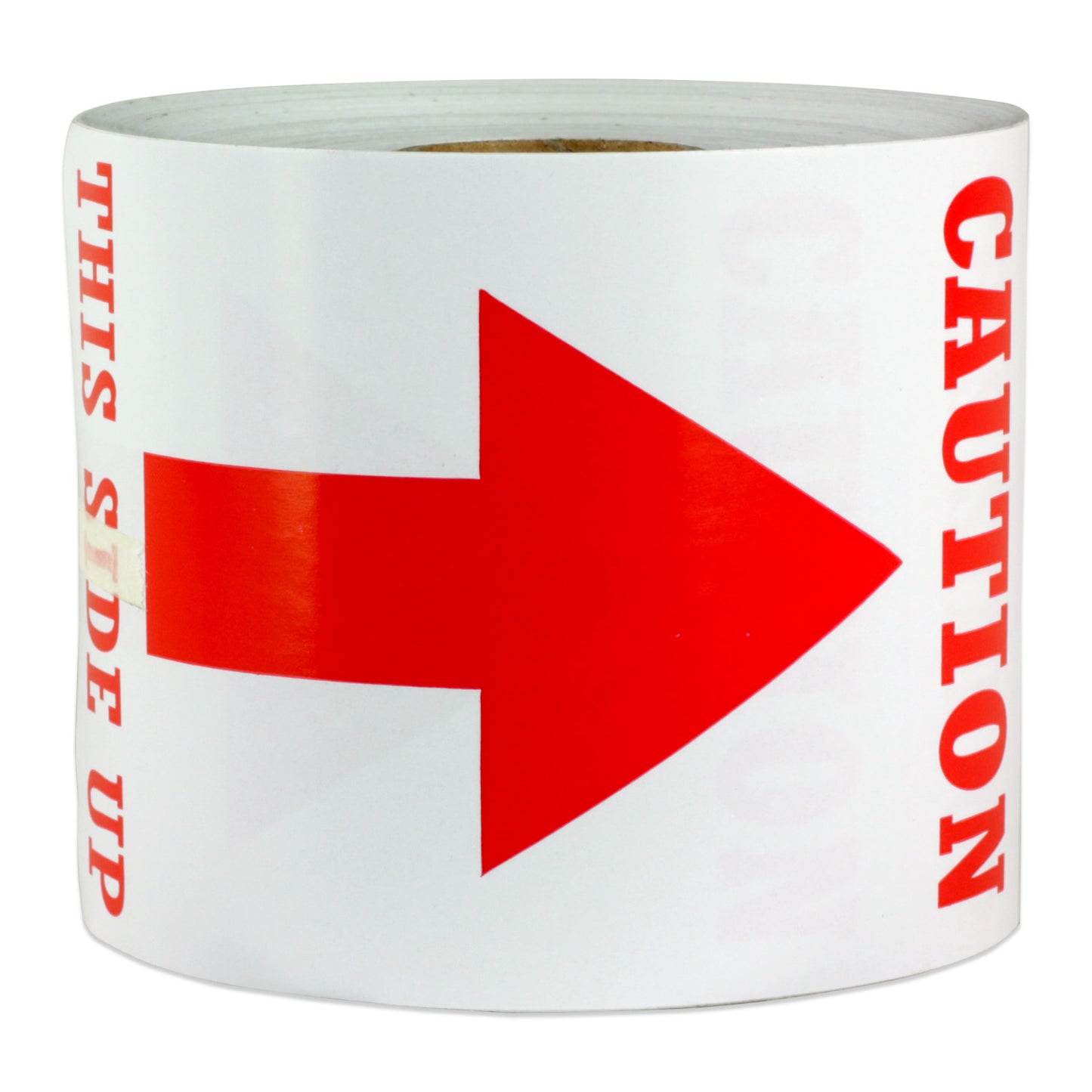 3 x 5in Stickers: Caution This Side Up Arrow Shipping Labels