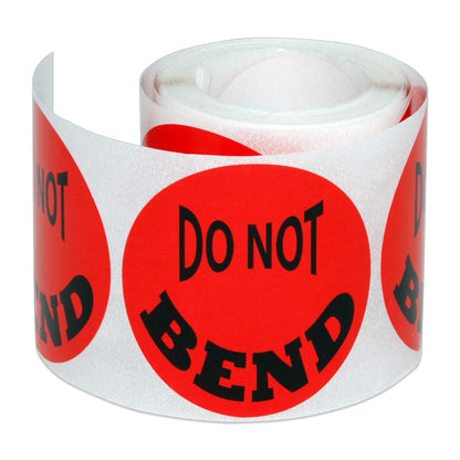 1.5in Stickers: Do Not Bend Shipping Labels