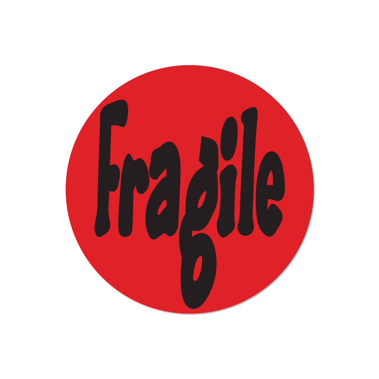 1.5in Stickers: Fragile Handle with Care Shipping Labels