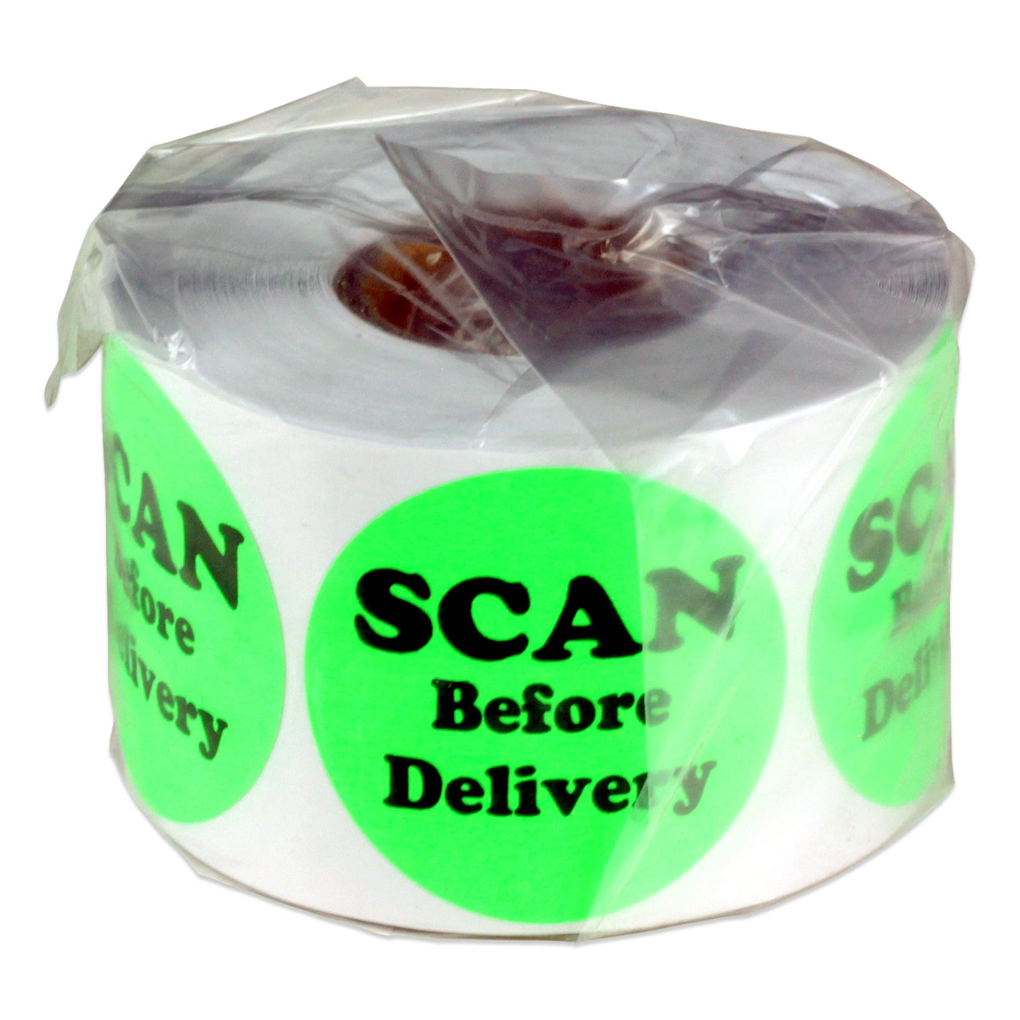 1.5in Stickers: Scan Before Delivery Shipping Labels