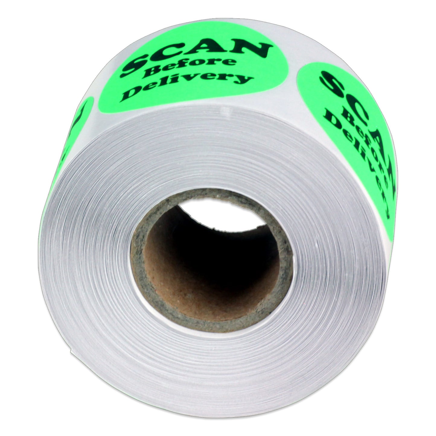 1.5in Stickers: Scan Before Delivery Shipping Labels