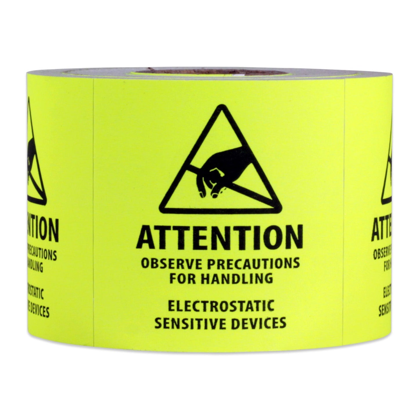2 x 2in Stickers: Electrostatic Sensitive Devices Warning Label Roll