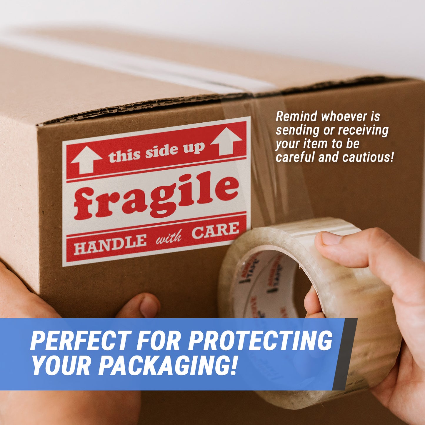 6 x 4in Stickers: Fragile Handle with Care This Side Up Labels