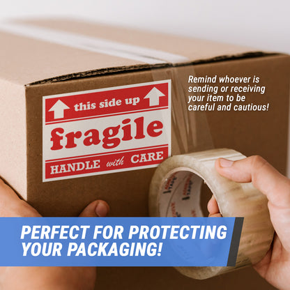 6 x 4in Stickers: Fragile Handle with Care This Side Up Labels