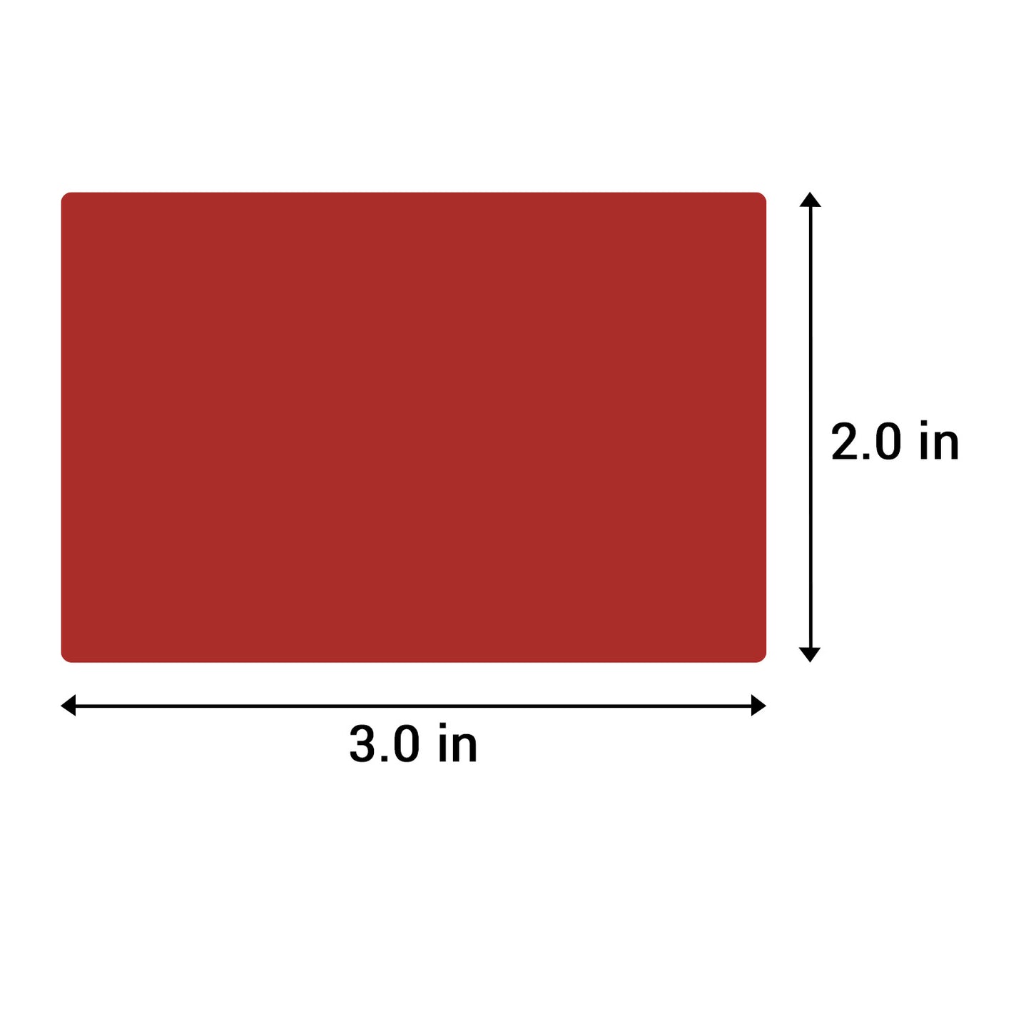 3 x 2in Red Label (Sheet)