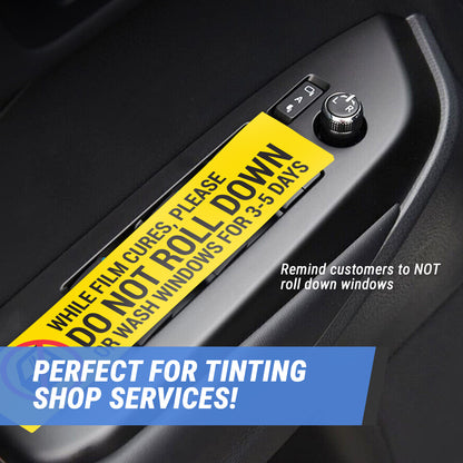 5 x 1in Stickers: Do Not Roll Down Window Warning Labels