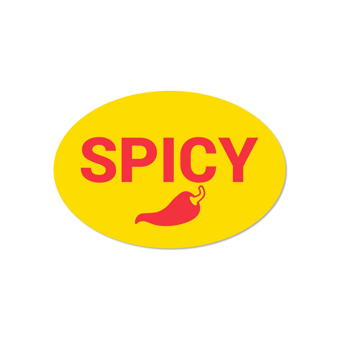 2.2 x 1 inch Spicy Allergen Warning Sheet Labels