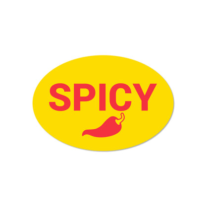 2.2 x 1 inch Spicy Allergen Warning Sheet Labels