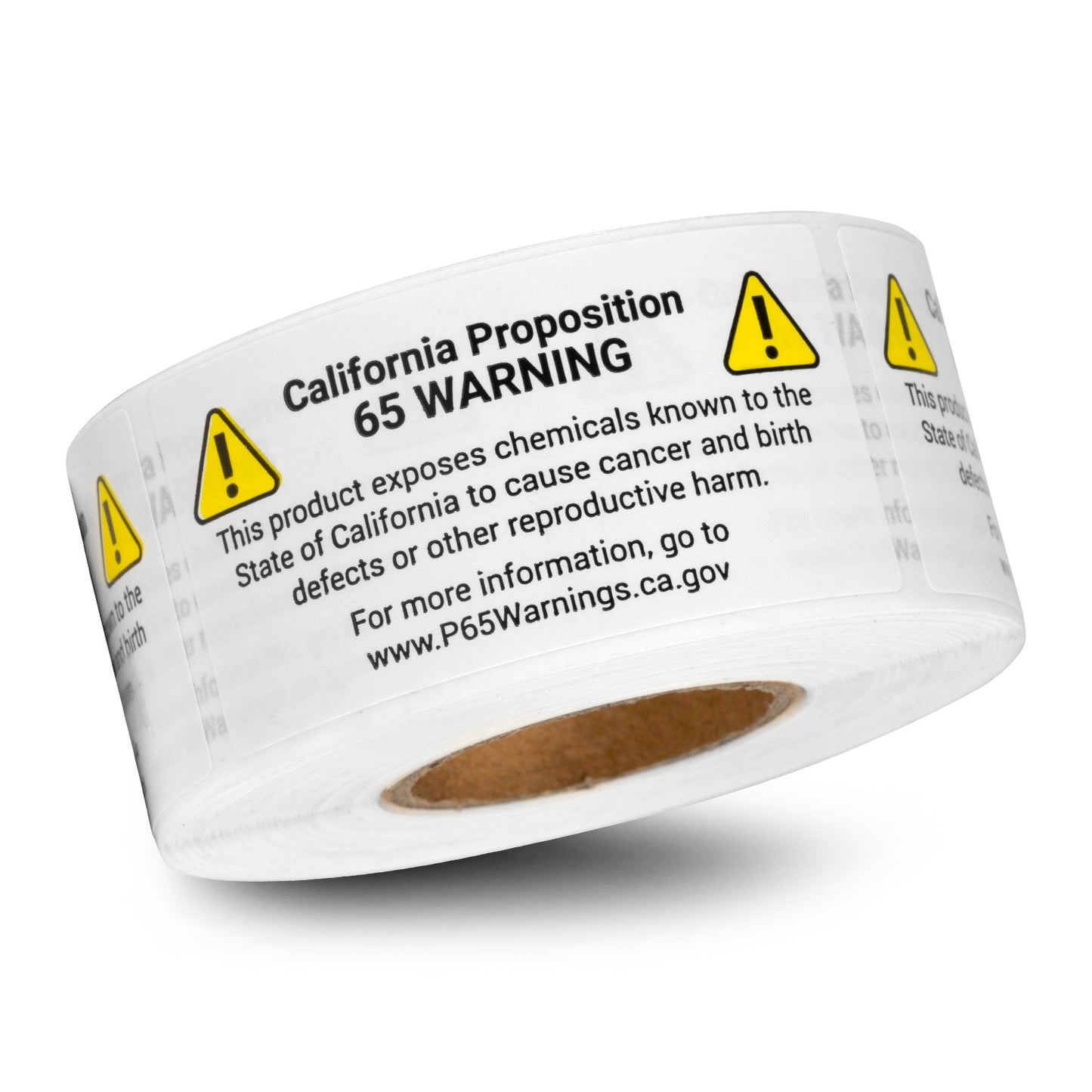 2 x 1in Stickers: California Proposition 65 Warning Labels
