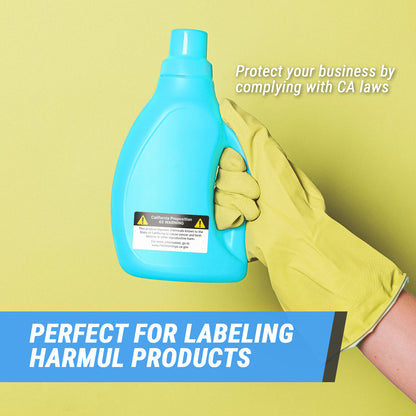 4 x 2in Stickers: California Proposition 65 Warning Label Roll