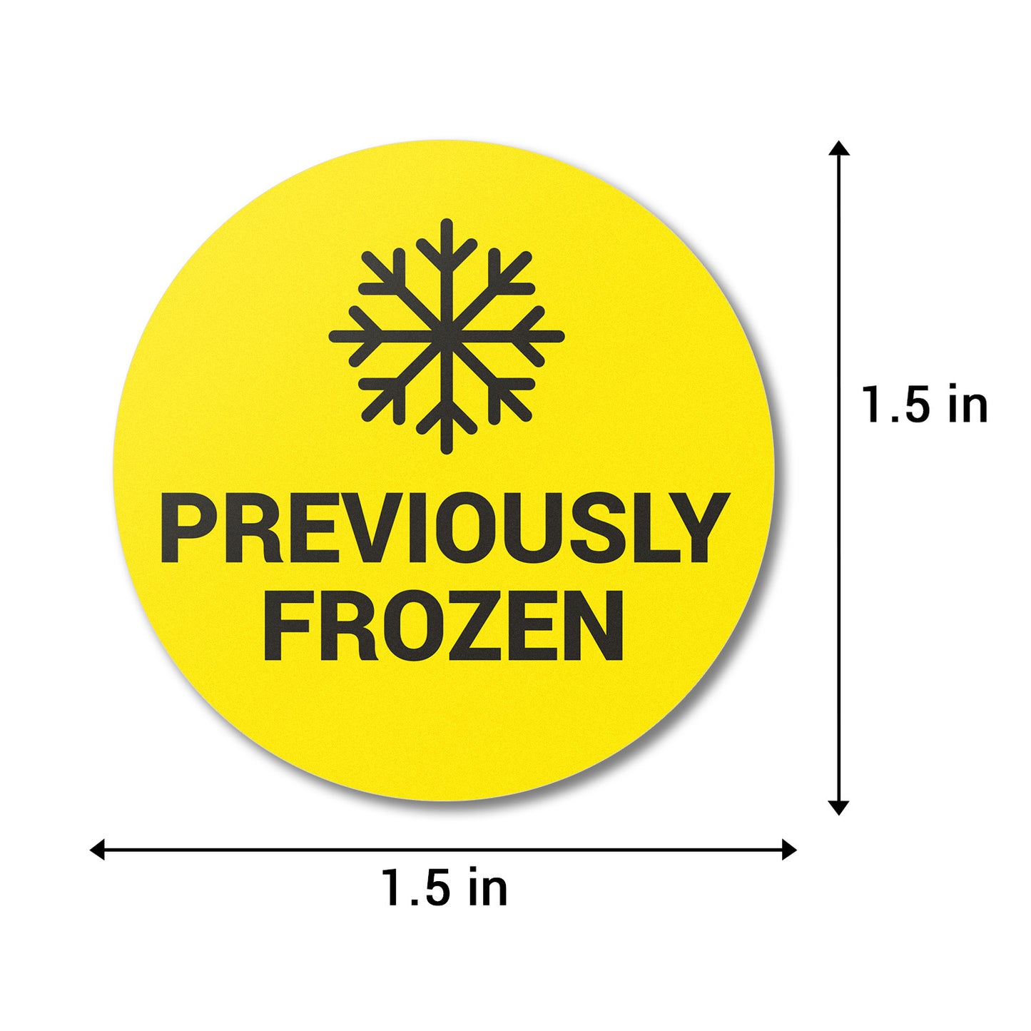 1.5 inch Previously Frozen Food Storage Labels (Roll)