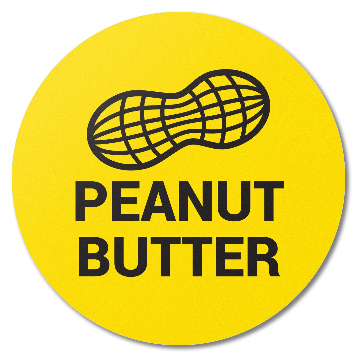1.5 inch Peanut Butter Food Labels (Roll)