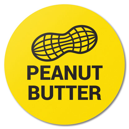 1.5 inch Peanut Butter Food Labels (Roll)
