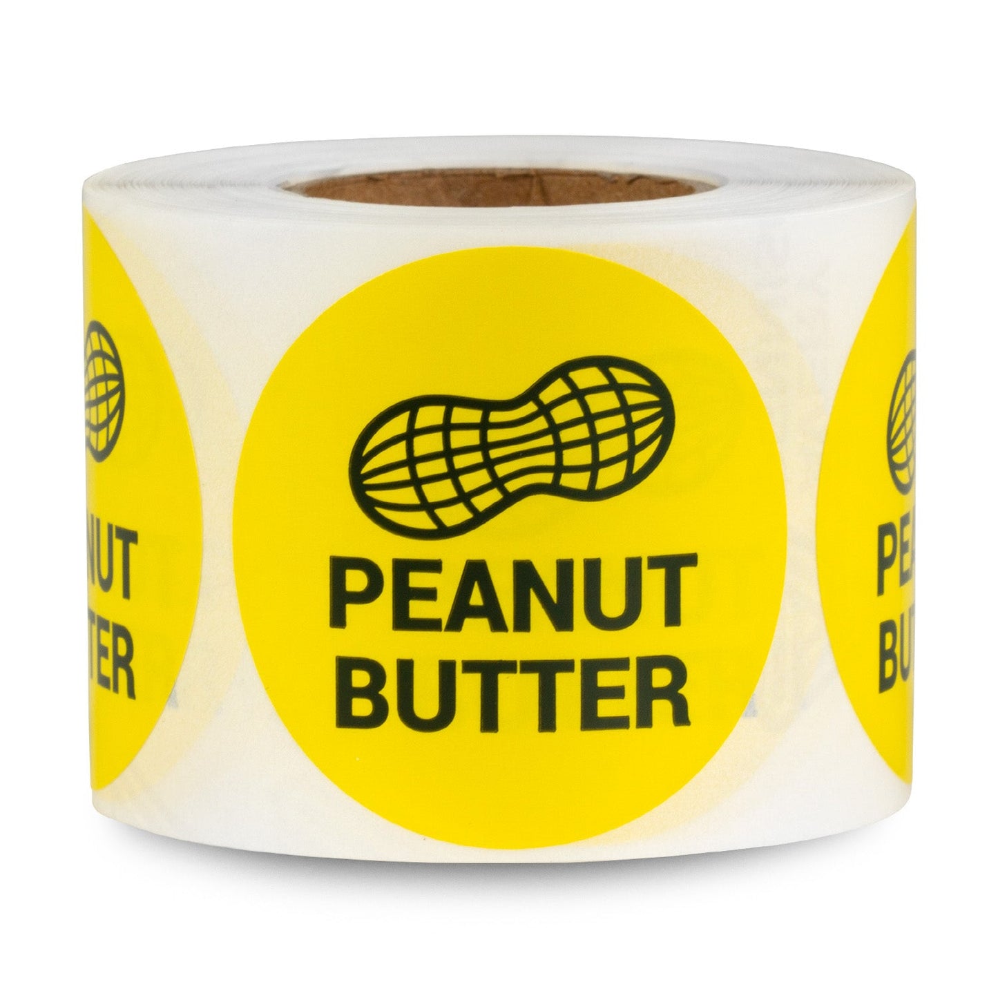 1.5 inch Peanut Butter Food Labels (Roll)
