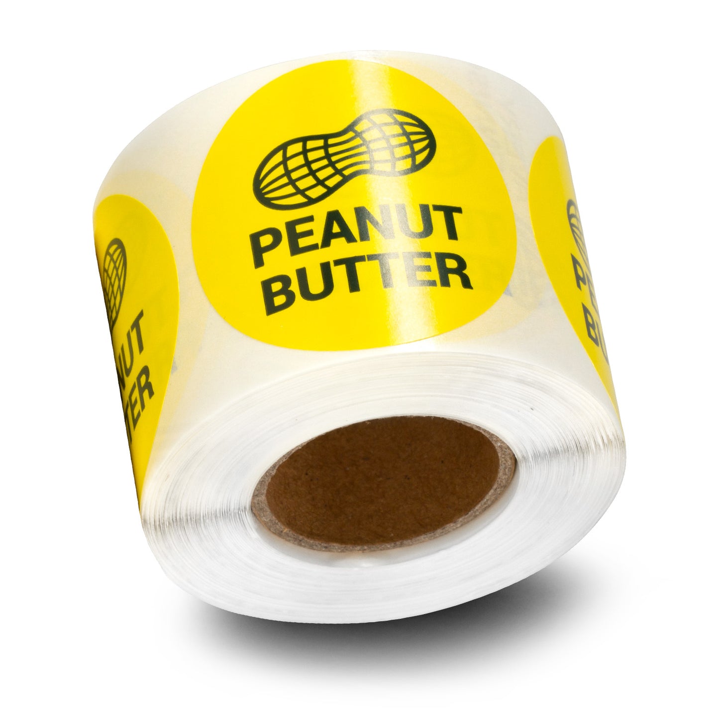1.5 inch Peanut Butter Food Labels (Roll)