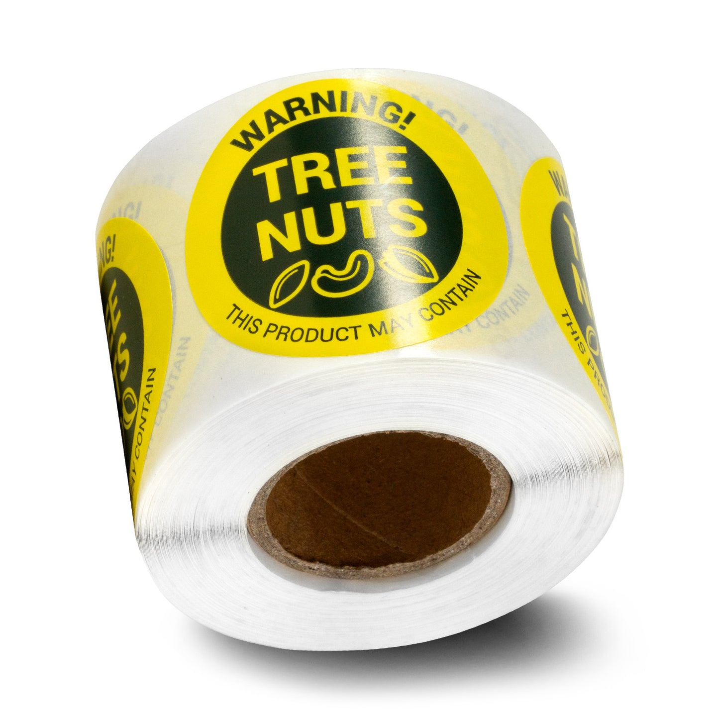 1.5 inch Tree Nuts Warning Food Labels (Roll)