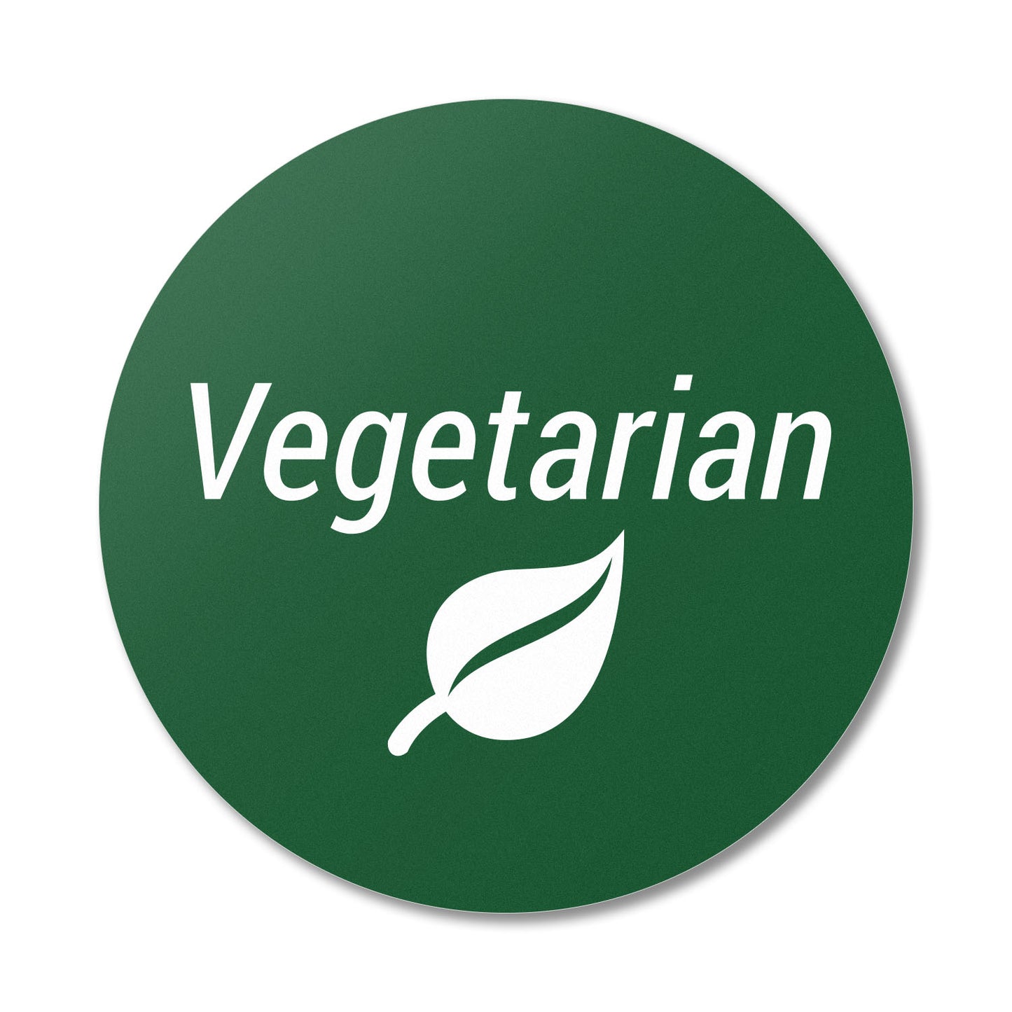 1.5 inch Vegetarian Food Labels (Roll)