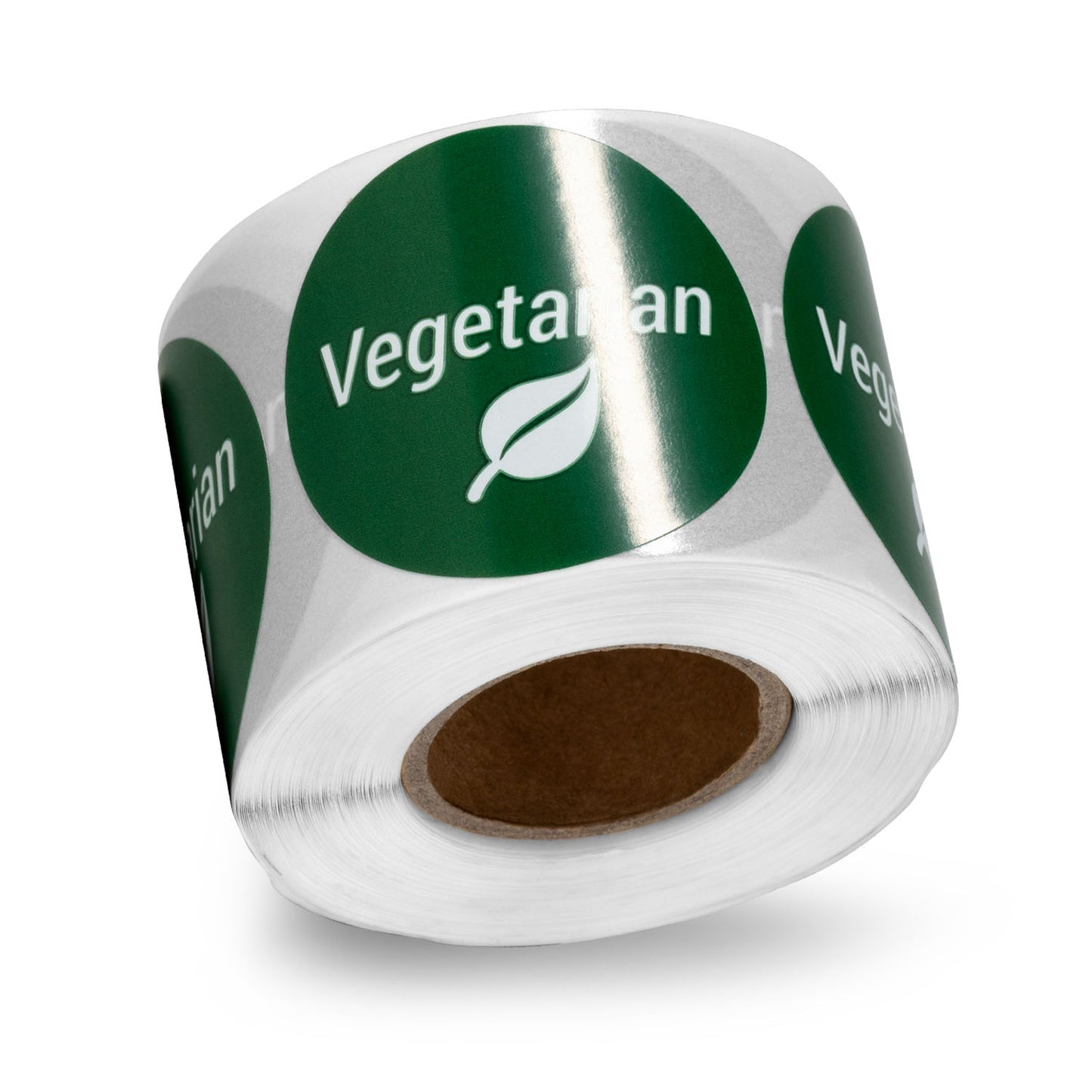 1.5 inch Vegetarian Food Labels (Roll)