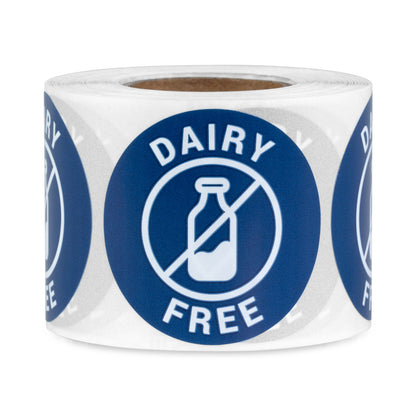 1.5 inch Dairy Free Food Labels (Roll)