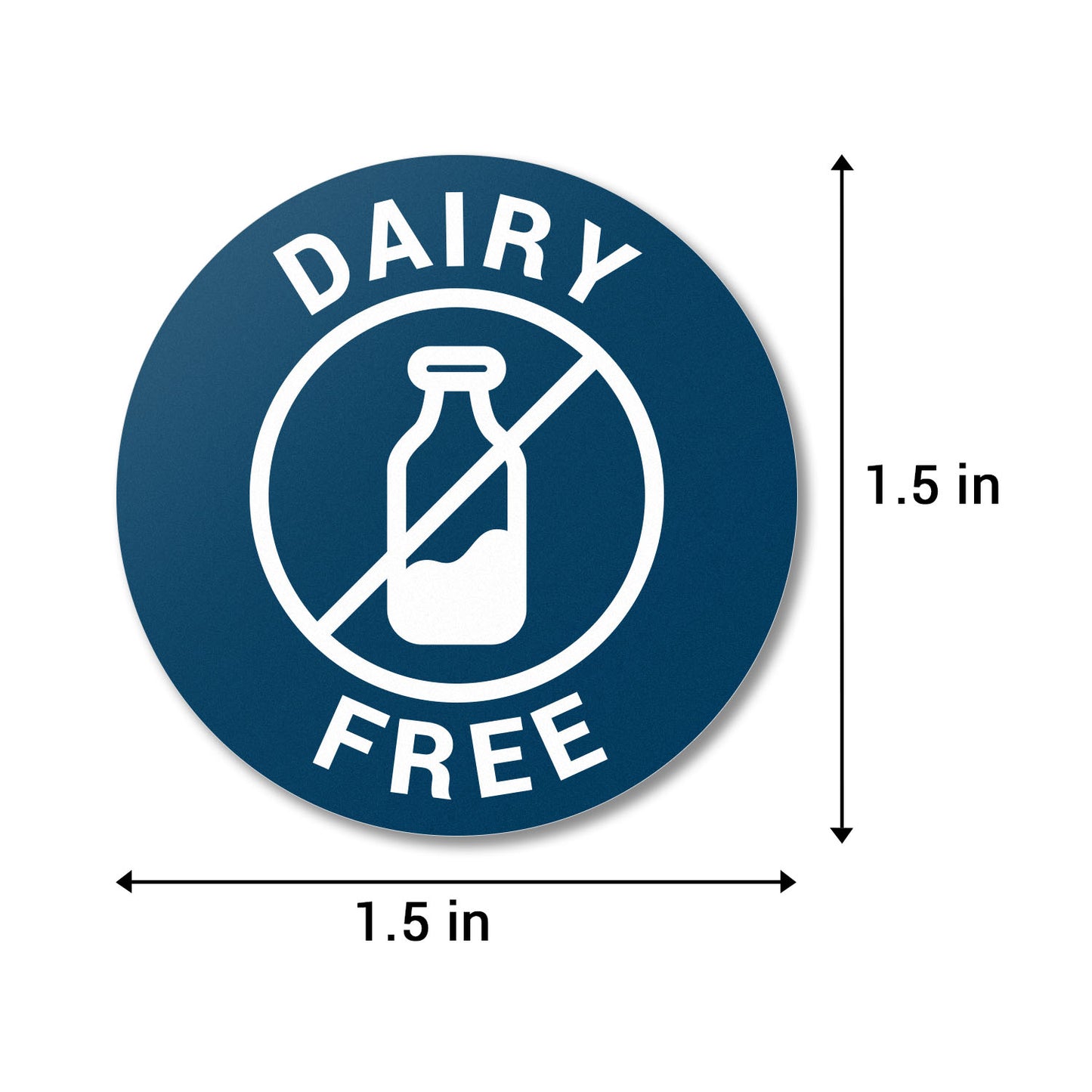 1.5 inch Dairy Free Food Labels (Roll)