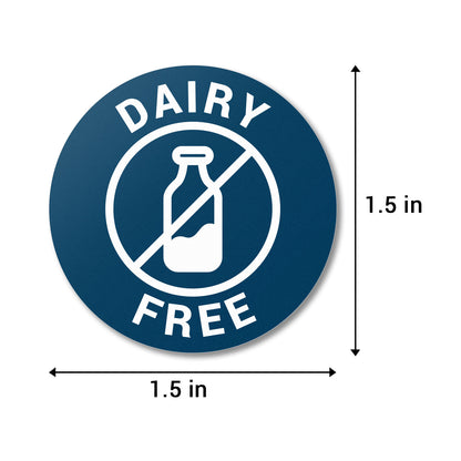 1.5 inch Dairy Free Food Labels (Roll)