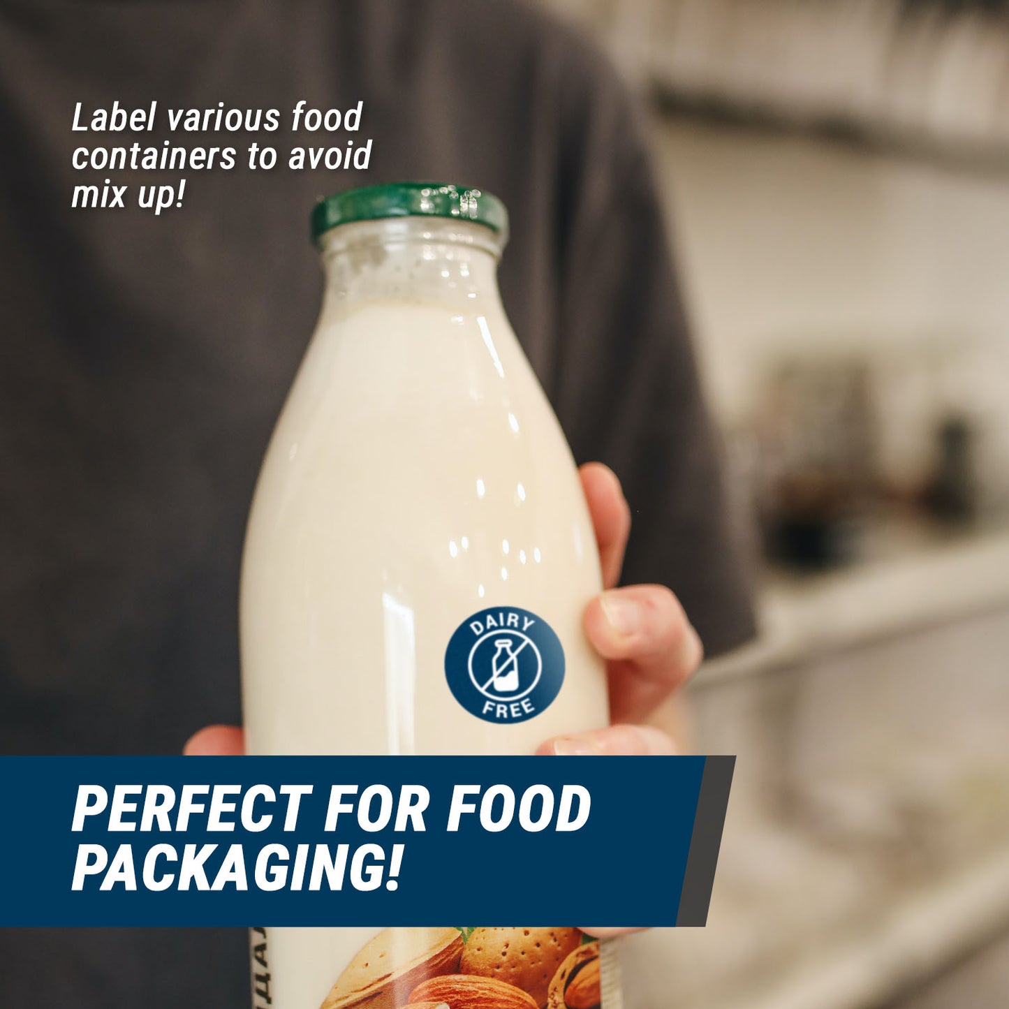 1.5 inch Dairy Free Food Labels (Roll)