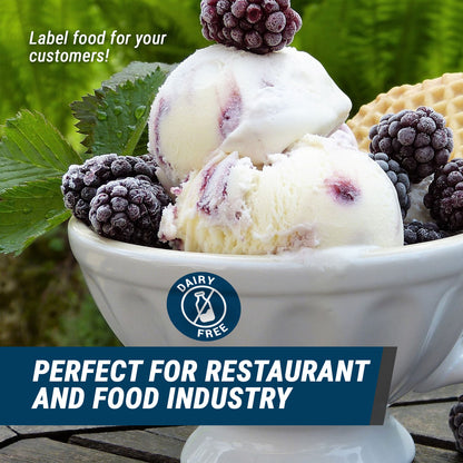 1.5 inch Dairy Free Food Labels (Roll)