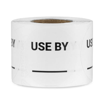 1.5 inch Use By Food Storage Labels with Write-In Area (Roll)