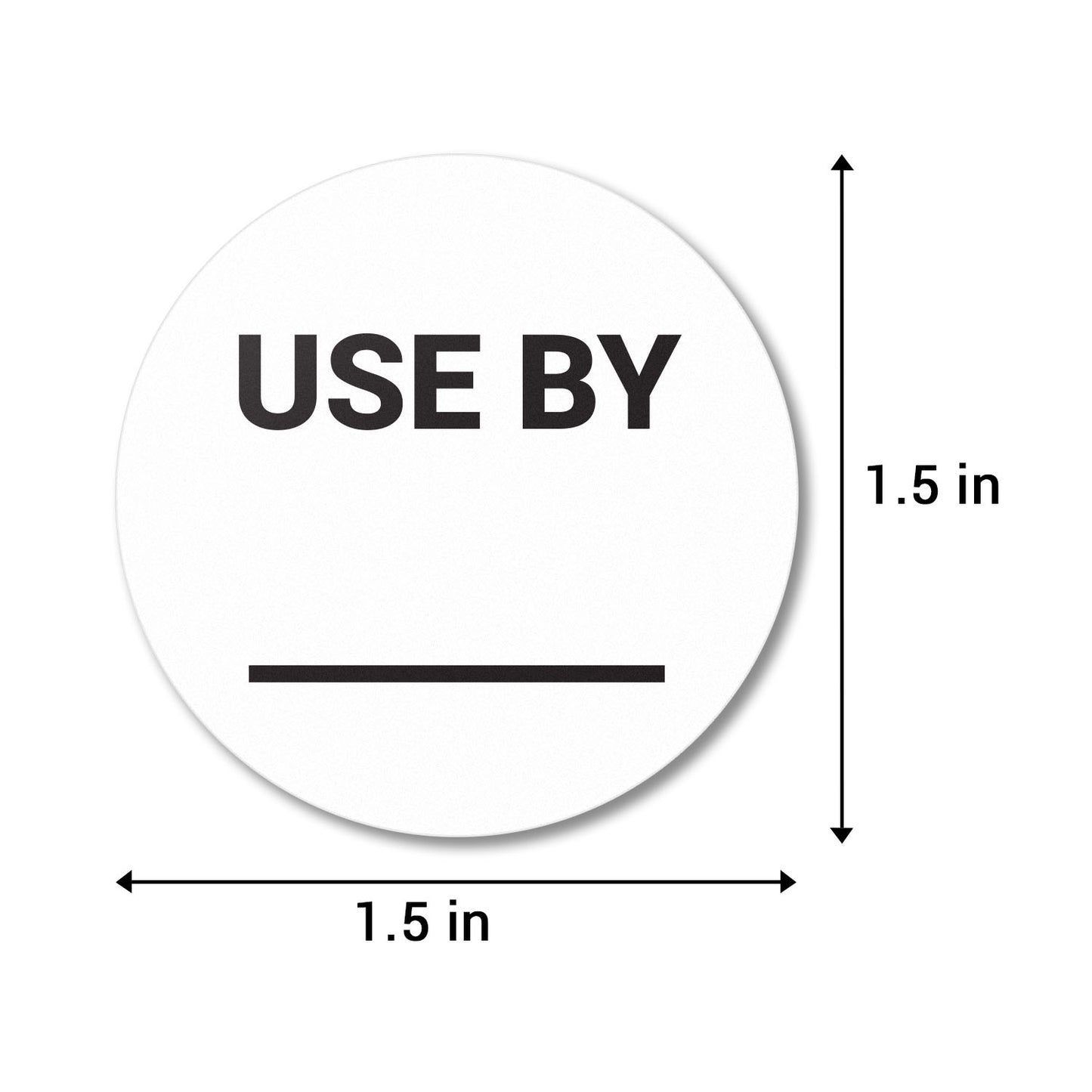 1.5 inch Use By Food Storage Labels with Write-In Area (Roll)