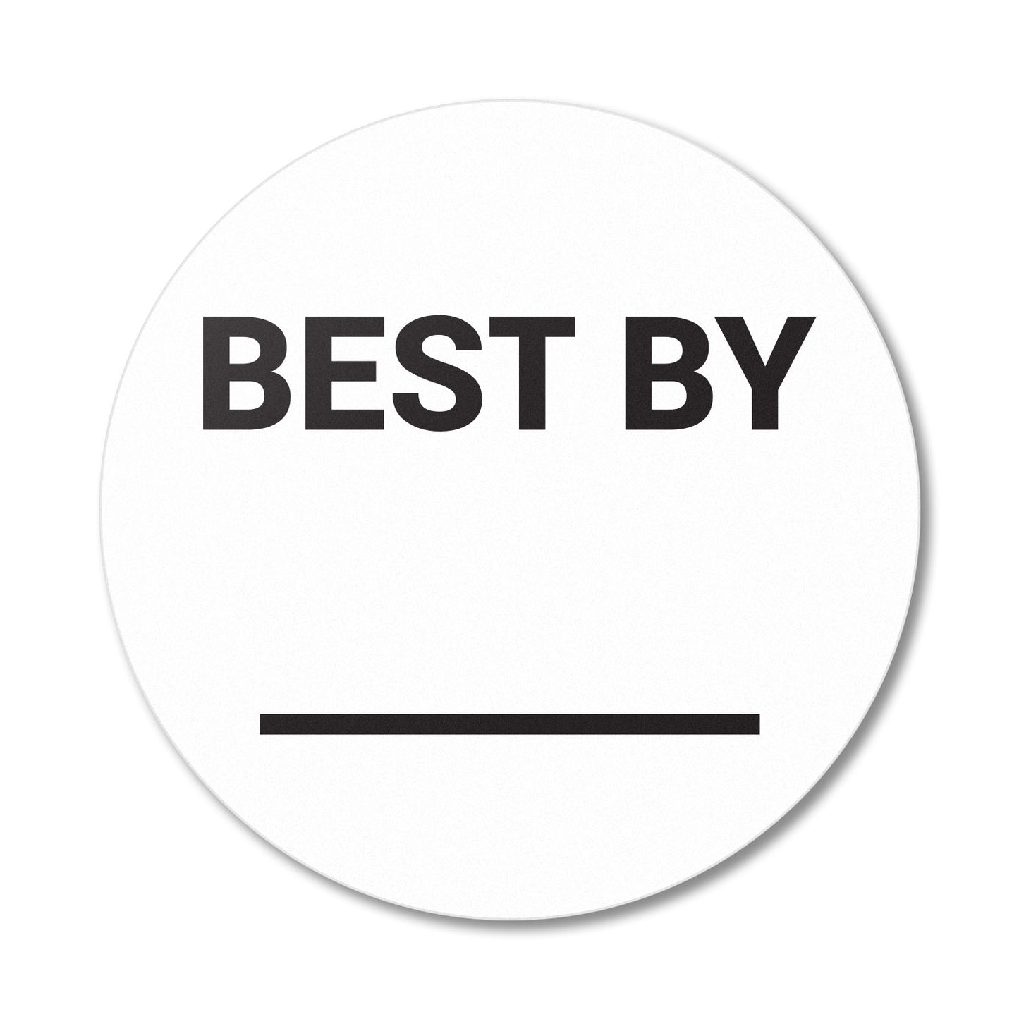 1.5in Stickers: Best By Food Storage Labels with Write-In Area