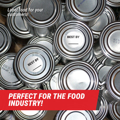 1.5in Stickers: Best By Food Storage Labels with Write-In Area