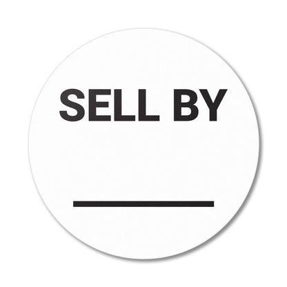 1.5 inch Sell By Food Storage Labels with Write-In Area (Roll)