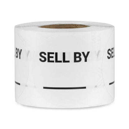 1.5 inch Sell By Food Storage Labels with Write-In Area (Roll)