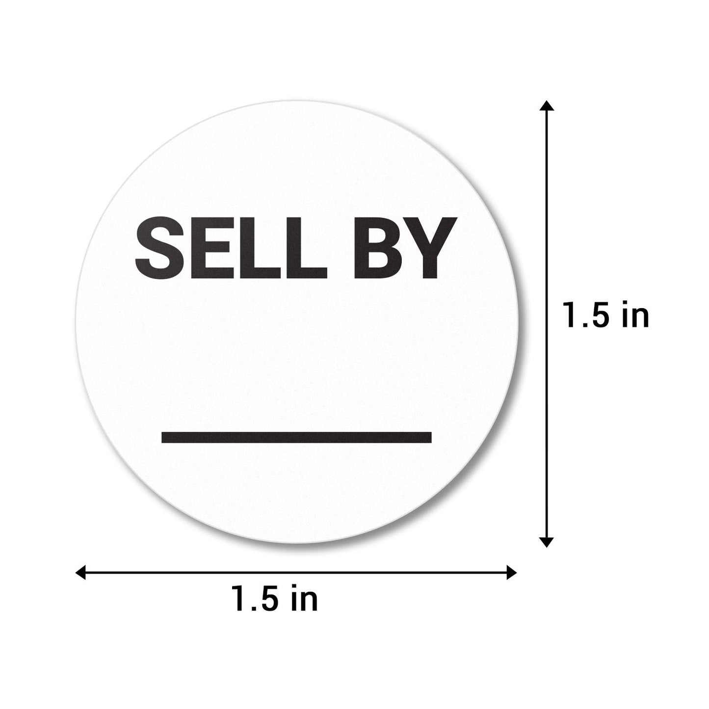 1.5 inch Sell By Food Storage Labels with Write-In Area (Roll)